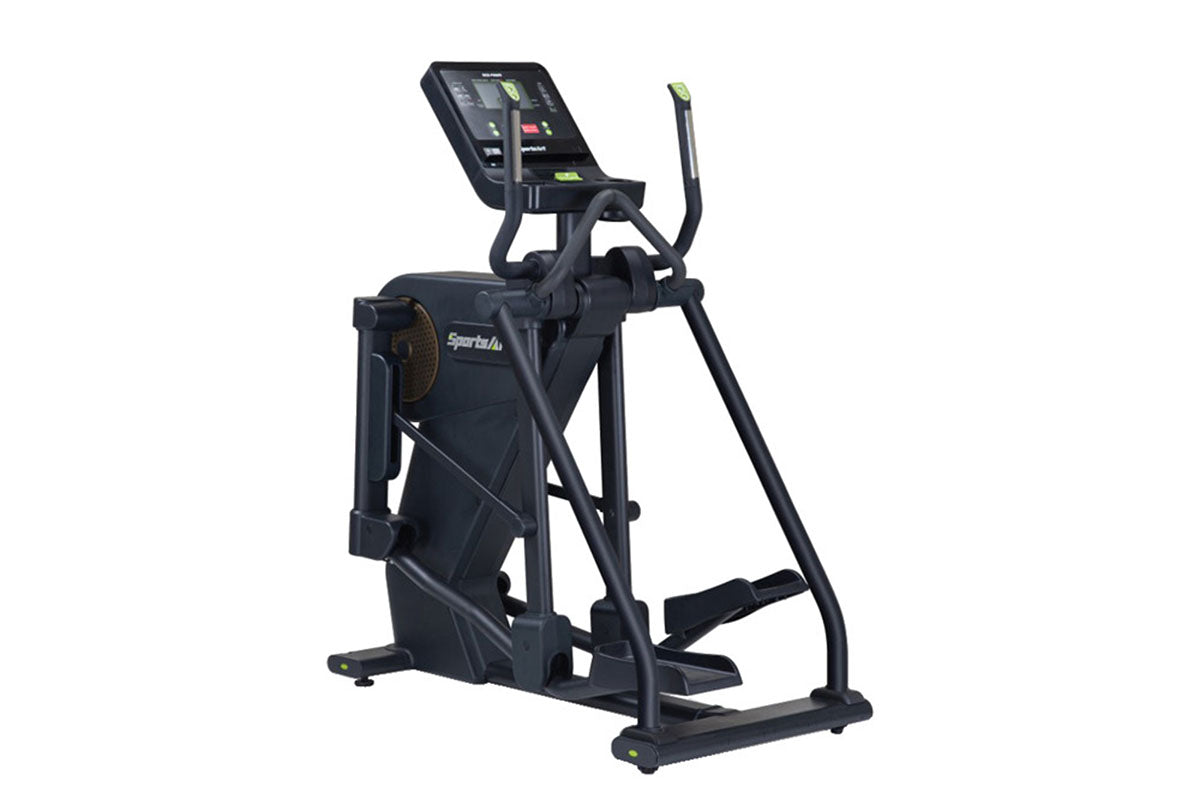 The SportsArt Heavy Duty Elliptical E866 Status Eco-Natural is a premium gym elliptical that delivers smooth, low-impact workouts with energy-saving technology.