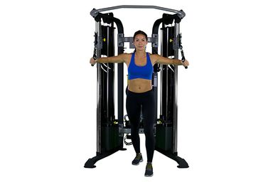 Batca AFTS Functional Trainer is a compact functional training machine with customizable weight stacks and smooth cable motion designed for versatile workouts.