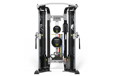 Batca AFTS Personal Free Trainer is a compact functional training machine with smooth cable motion and customizable weight stacks.
