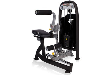 Batca Ab Crunch/Back Extension is an Ab crunch exercise machine with adjustable range of motion and ergonomic support for effective core workouts.
