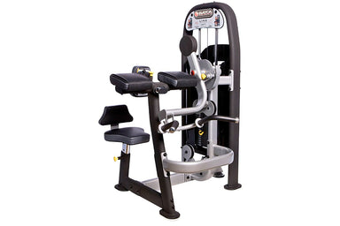 The Batca Seated Bicep Curl/Tricep Extension Machine Link Dual Series is a versatile bicep and tricep machine that delivers targeted strength training and muscle definition with ergonomic comfort.