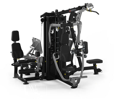 The Batca Omega 4 Base Unit is a Multi-Station Gym that allows users to perform full-body workouts safely and efficiently.