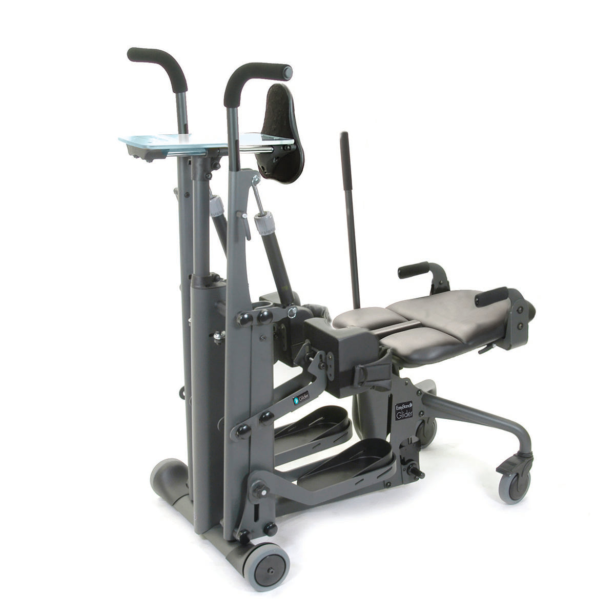 EasyStand Glider standing frame designed for active standing exercises and full-body strengthening therapy.
