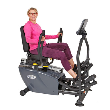 PhysioStep MDX Recumbent Elliptical Cross Trainer – a low-impact elliptical cross trainer designed for comfort, rehab and full-body workouts.