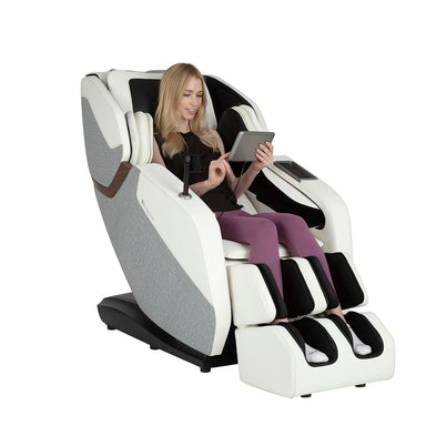 Full body massage chair designed to relieve tension from neck to thighs with deep, soothing comfort.