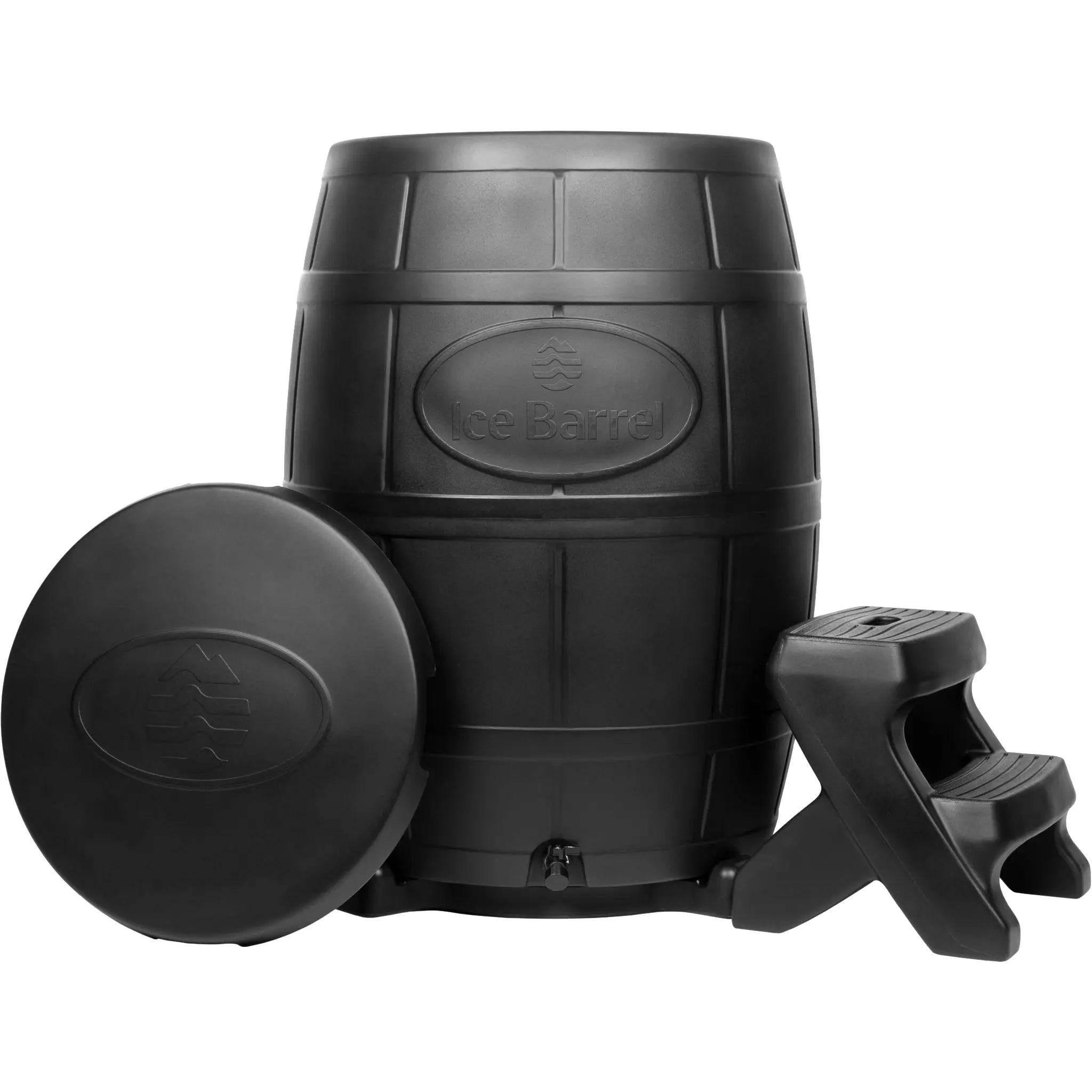 Ice Barrel 400 - Ice Bath Bundle (Steps & Lid Included)