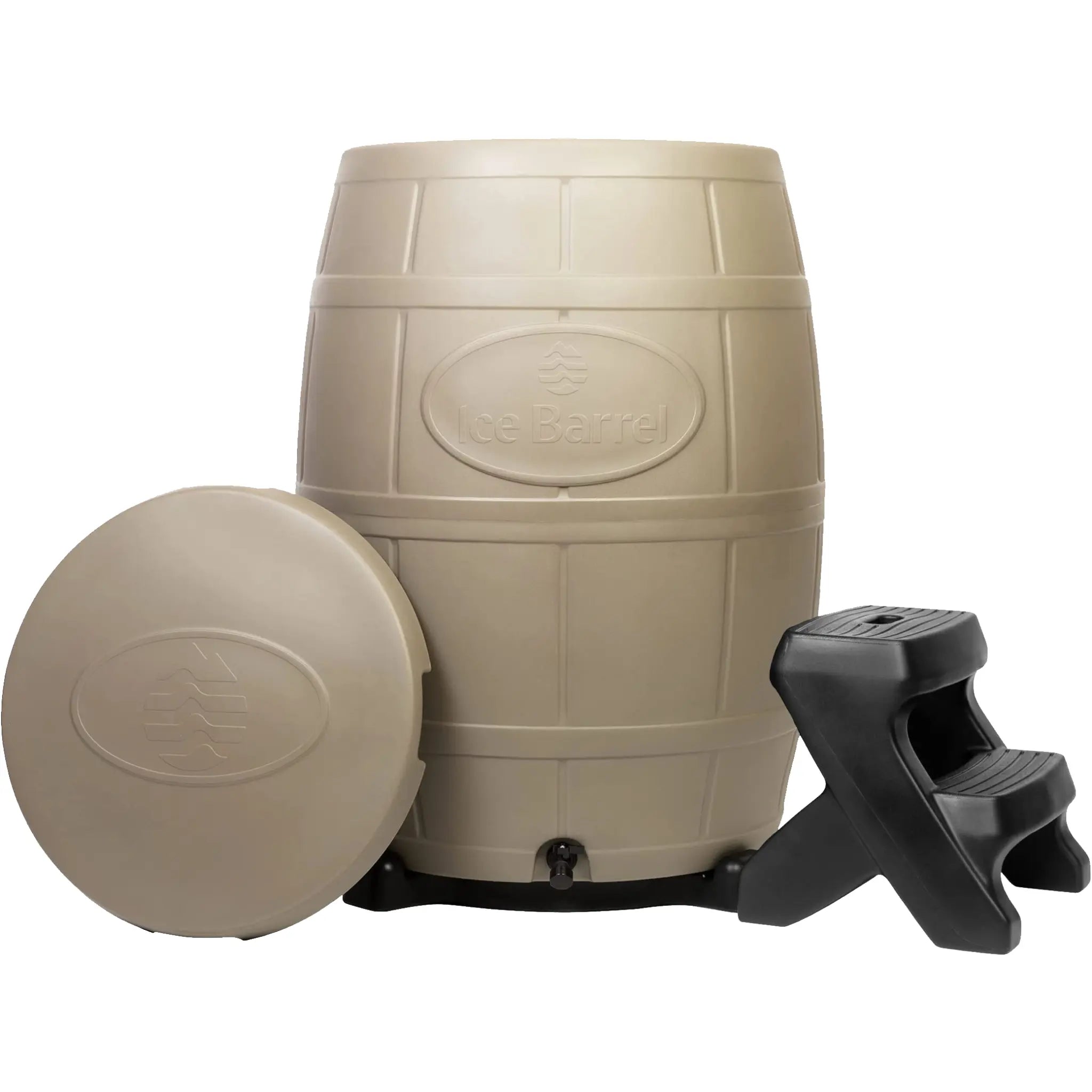 Ice Barrel 400 - Ice Bath Bundle (Steps & Lid Included)