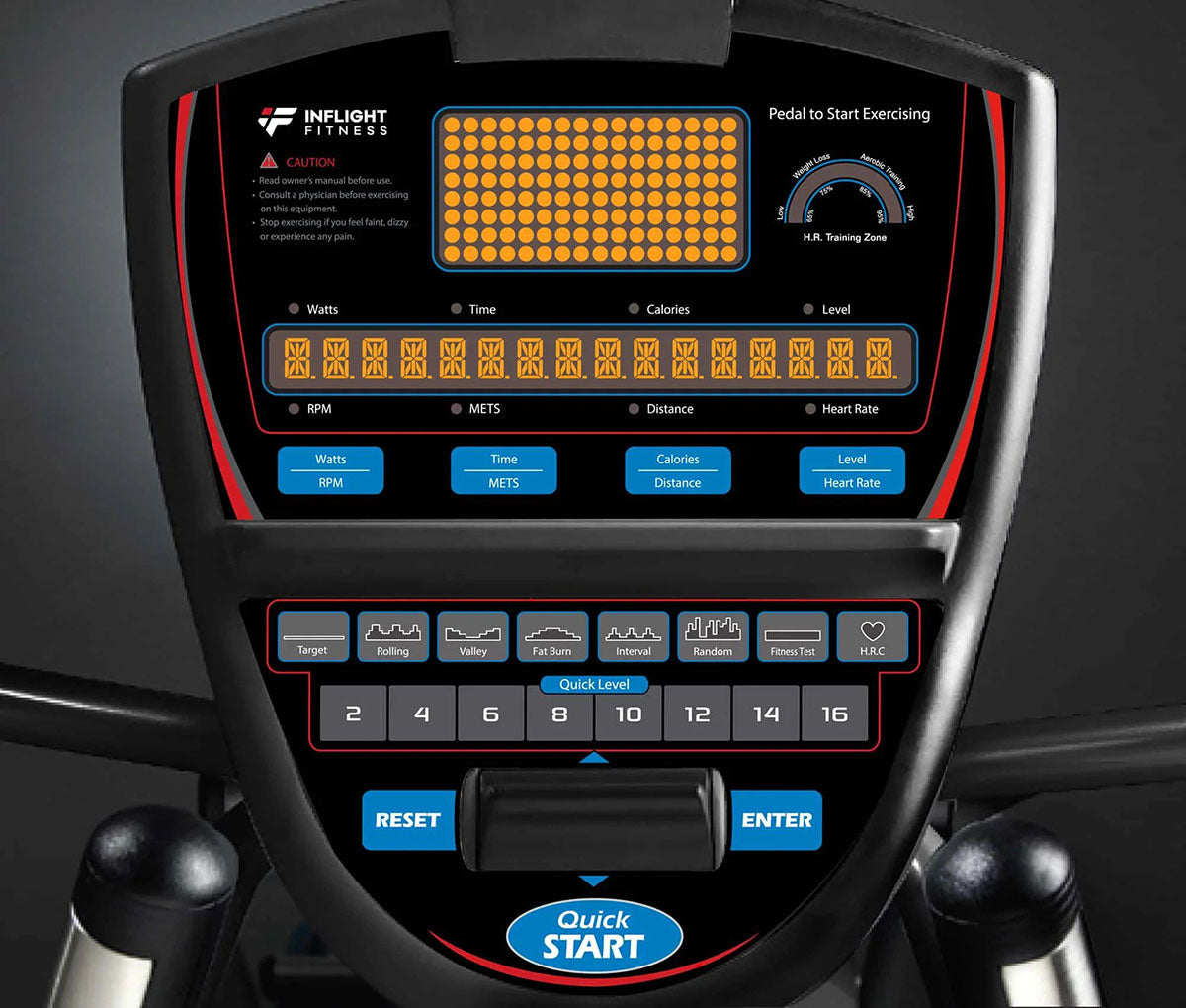 Elevate cardio training with the commercial upright exercise bike built for smooth performance and lasting durability—the Inflight Fitness Upright Bike B6.