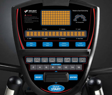Elevate cardio training with the commercial upright exercise bike built for smooth performance and lasting durability—the Inflight Fitness Upright Bike B6.