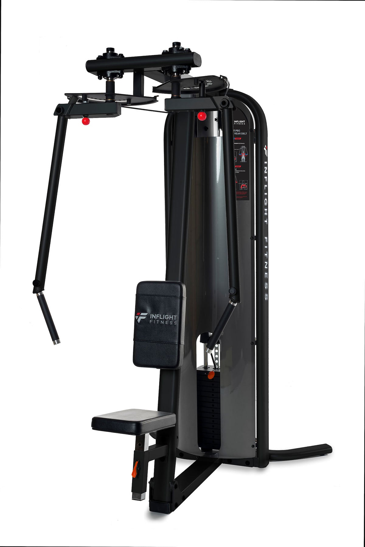 Build stronger shoulders and chest with the delt fly machine Inflight Fitness Multi-Fly Delt, designed for commercial gyms and passionate fitness enthusiasts.