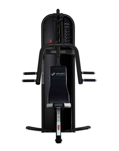 Inflight Fitness Multi-Press is a Multipress station designed for chest, shoulder, and tricep workouts in one compact machine.