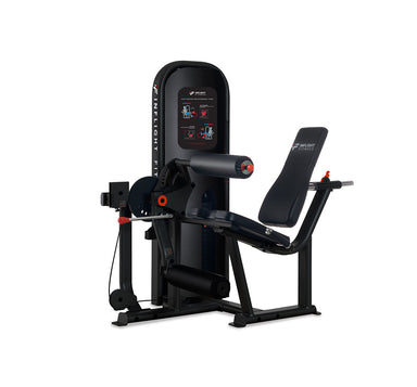 Inflight Fitness Seated Leg Extension/Leg Curl is a Leg extension and leg curl machine with adjustable pads for comfortable lower-body training.