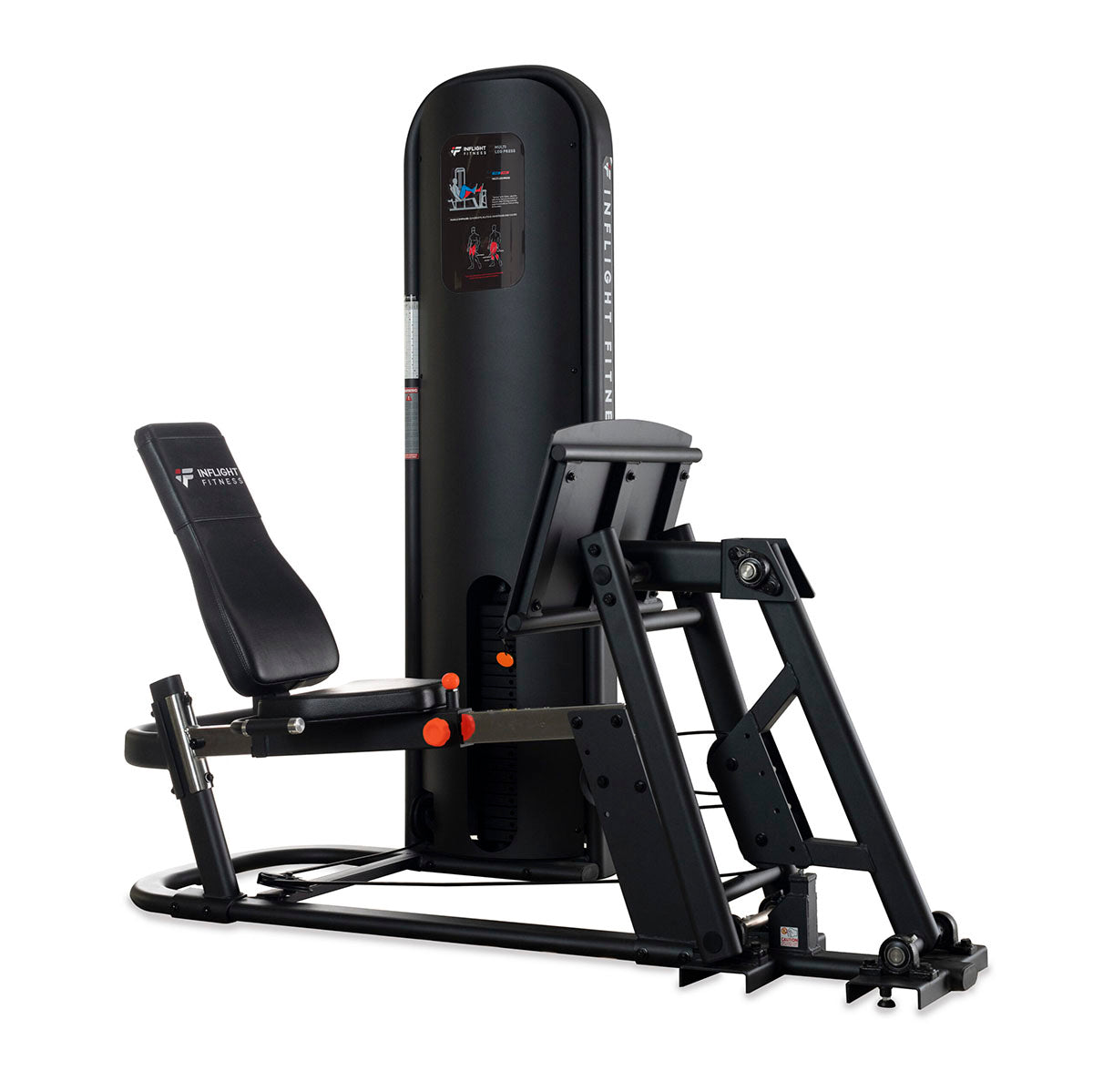 Inflight Fitness Multi-Leg Press is a Leg press machine with large non-skid footplate and adjustable seat for powerful leg workouts.