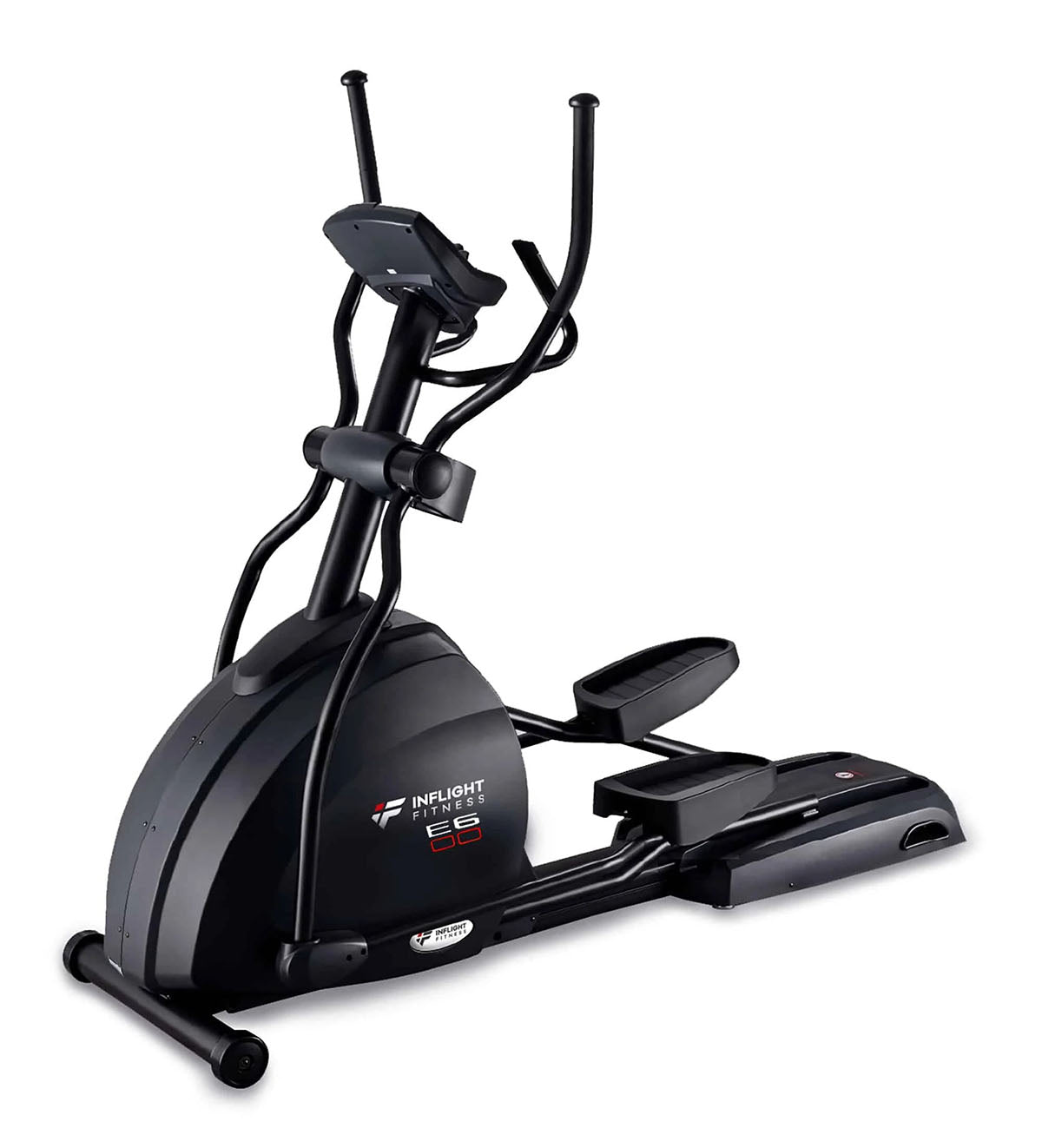 Self-powered elliptical machine featuring an ergonomic 20-inch stride and a zinc-dipped anti-corrosion coating.