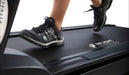 Professional commercial treadmill with a 3.5 HP AC motor, shock-absorbing deck, and zinc-dipped anti-corrosion coating.