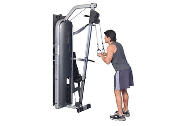 The Inflight Liberator is a heavy duty commercial gym equipment featuring multiple stations and a central cable column.