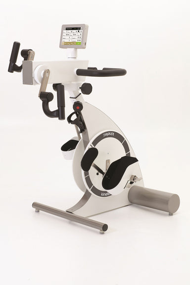 The Kinetec Kinevia Duo Active/Passive Pedal Leg Trainer is a leg exerciser machine designed to improve mobility, strength, and circulation.