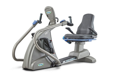 Achieve safe, low-impact full-body workouts with the NuStep recumbent cross trainer T5XRW, perfect for gyms, rehab centers, and dedicated fitness enthusiasts.