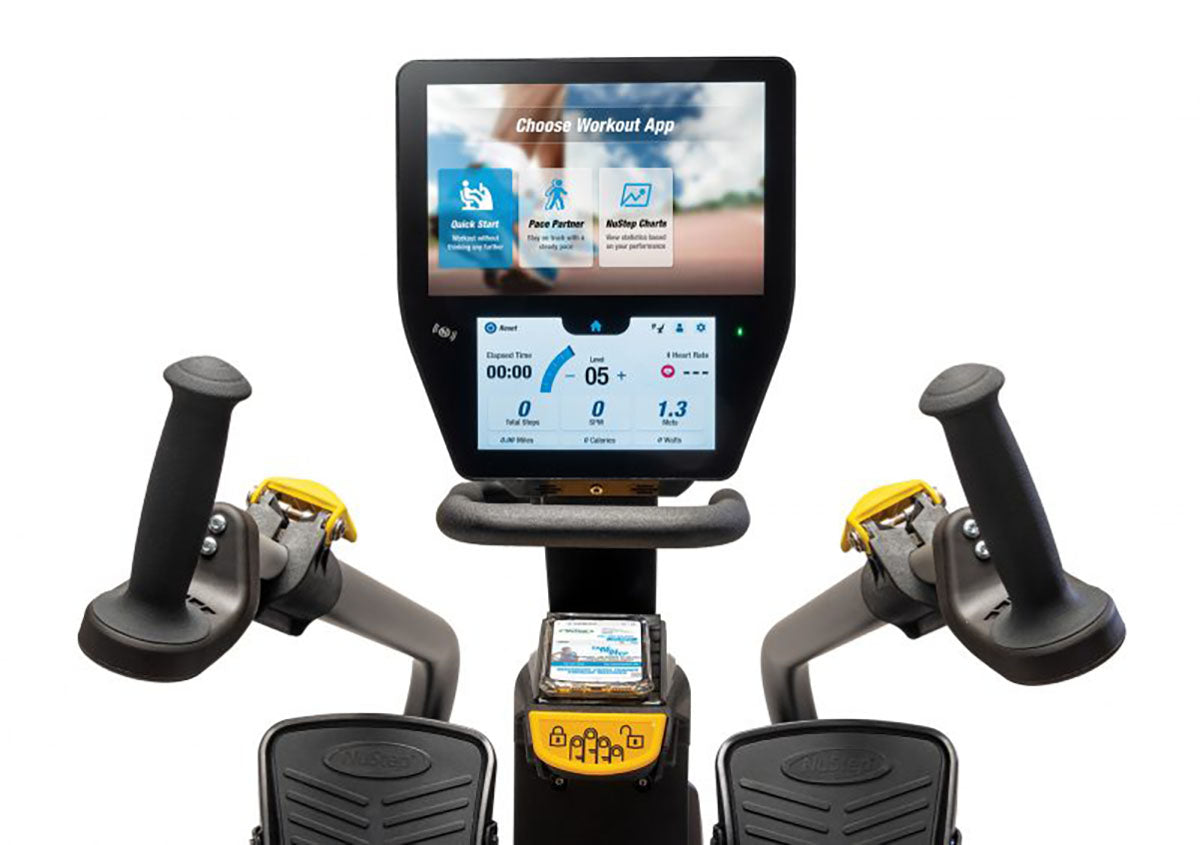 NuStep T6 PRO, a professional Recumbent Cross Trainer designed for full-body workouts and rehabilitation.