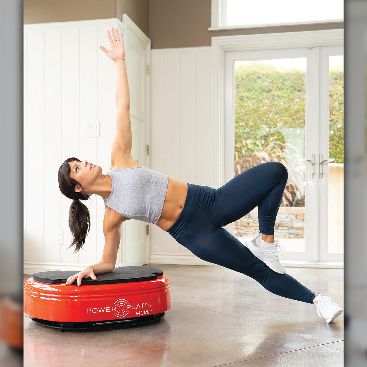 A Power Plate MOVE Red is a durable vibration plate built for muscle activation, recovery, and high-performance fitness.