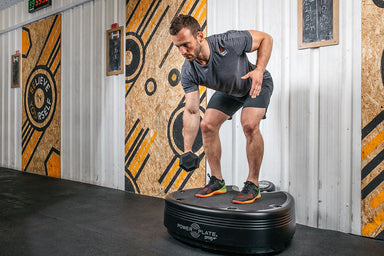 Power Plate Pro5 HP vibration plate built for high-performance athletic training with full 360-degree motion.