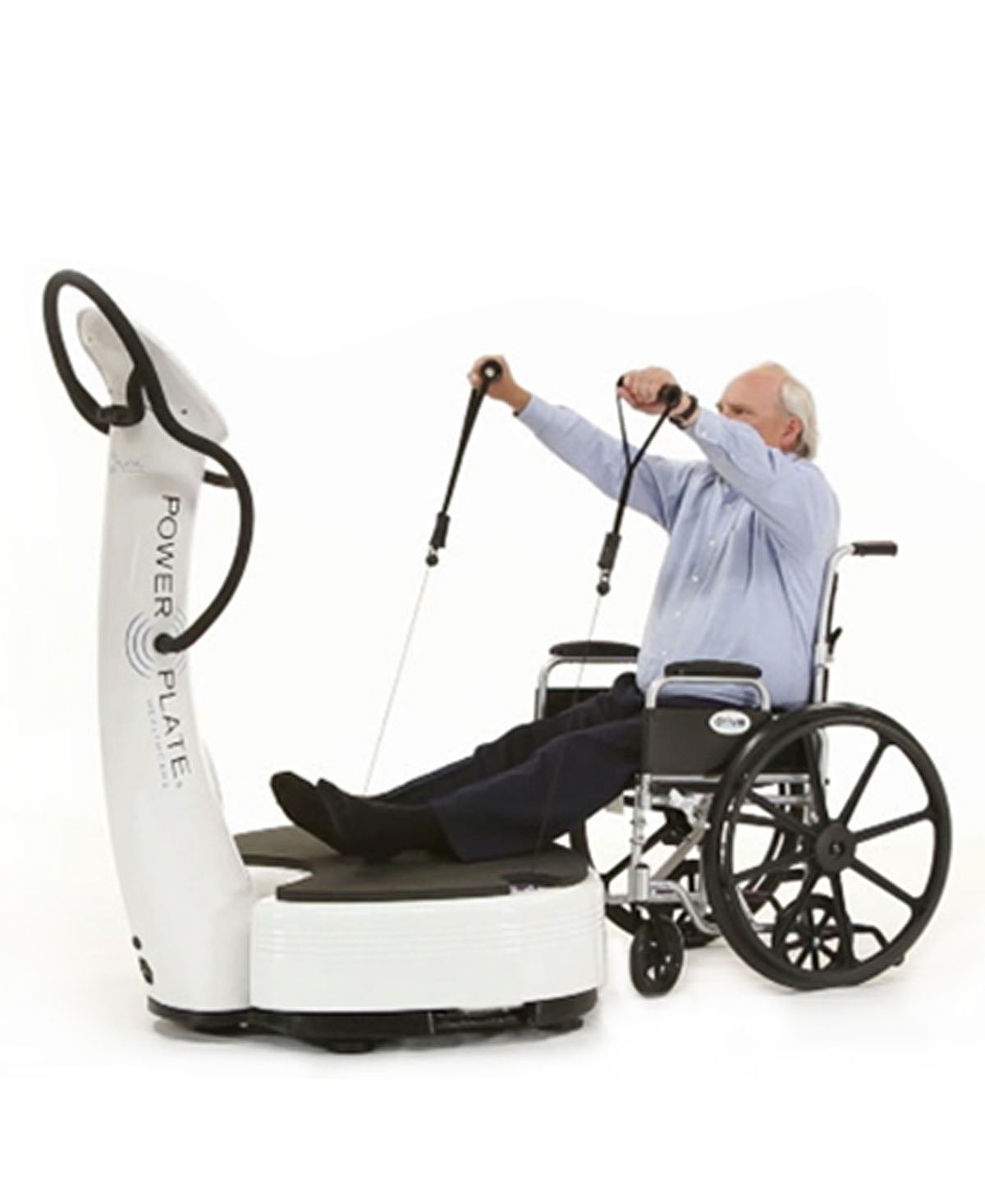 The Power Plate Pro7HC White, a top-tier Power Plate machine, helps increase muscle activation, improve blood circulation, accelerate recovery, and boost flexibility.