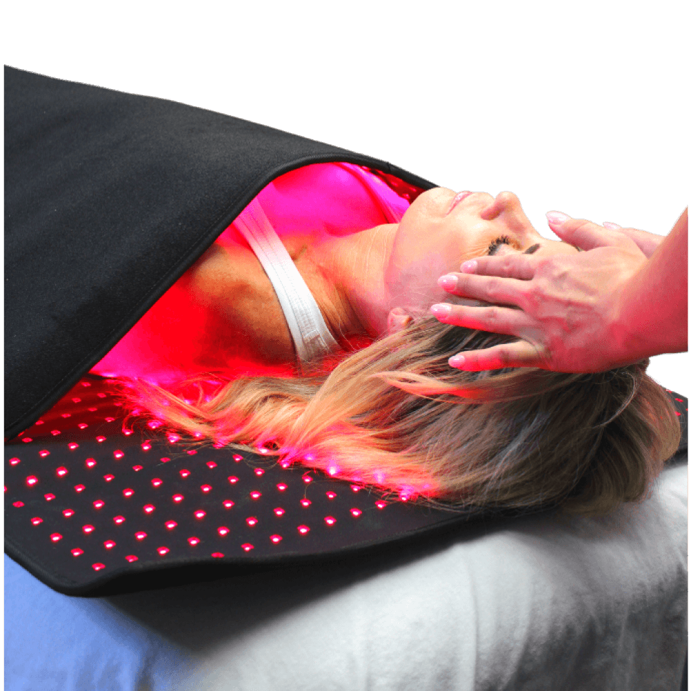 Prism Light Pad woman getting facial