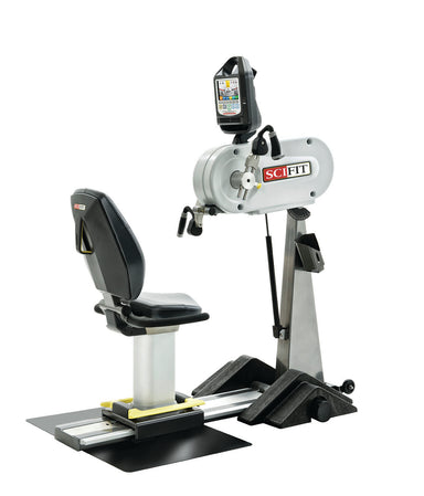 The SciFit Upper Body Exerciser PRO1 is a professional upper body ergometer that helps build upper body strength, improve cardiovascular health, increase range of motion, and support rehabilitation needs. 