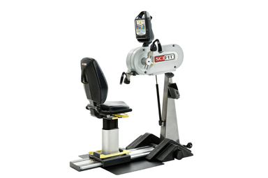 SciFit Upper Body Ergometer with adjustable arm cranks and wheelchair-accessible platform.