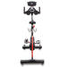 Spirit CIC850 commercial indoor cycle featuring magnetic resistance and an adjustable tablet holder for 3rd party apps.