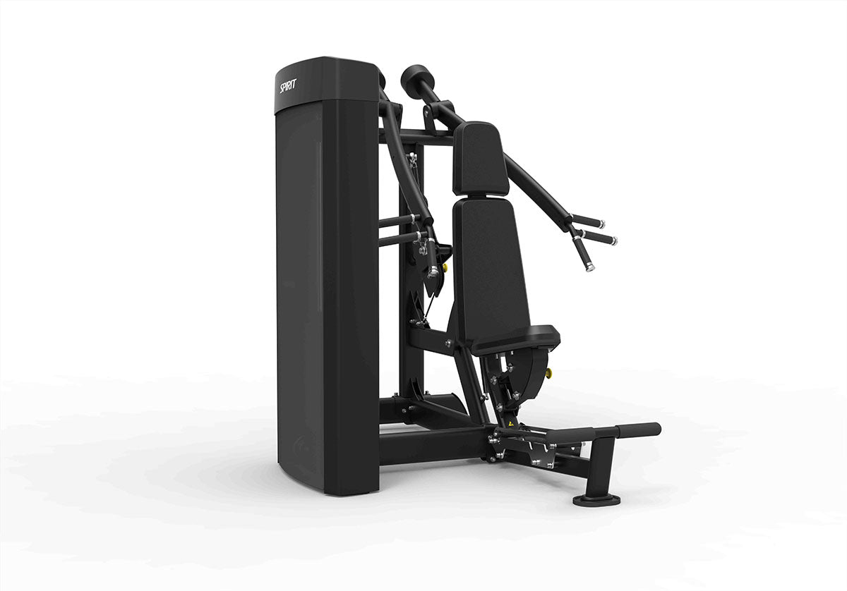 Spirit Chest Press and Shoulder Press is a fitness equipment dual chest and shoulder press machine with adjustable seating.