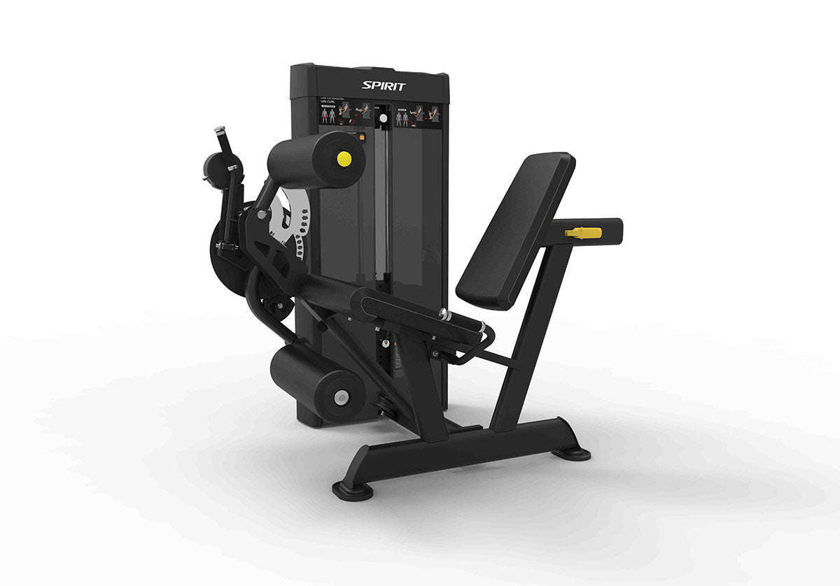 Spirit CSD-LELC is a dual-function Spirit Leg Extension Curl Machine designed for efficient quad and hamstring training in any commercial gym.