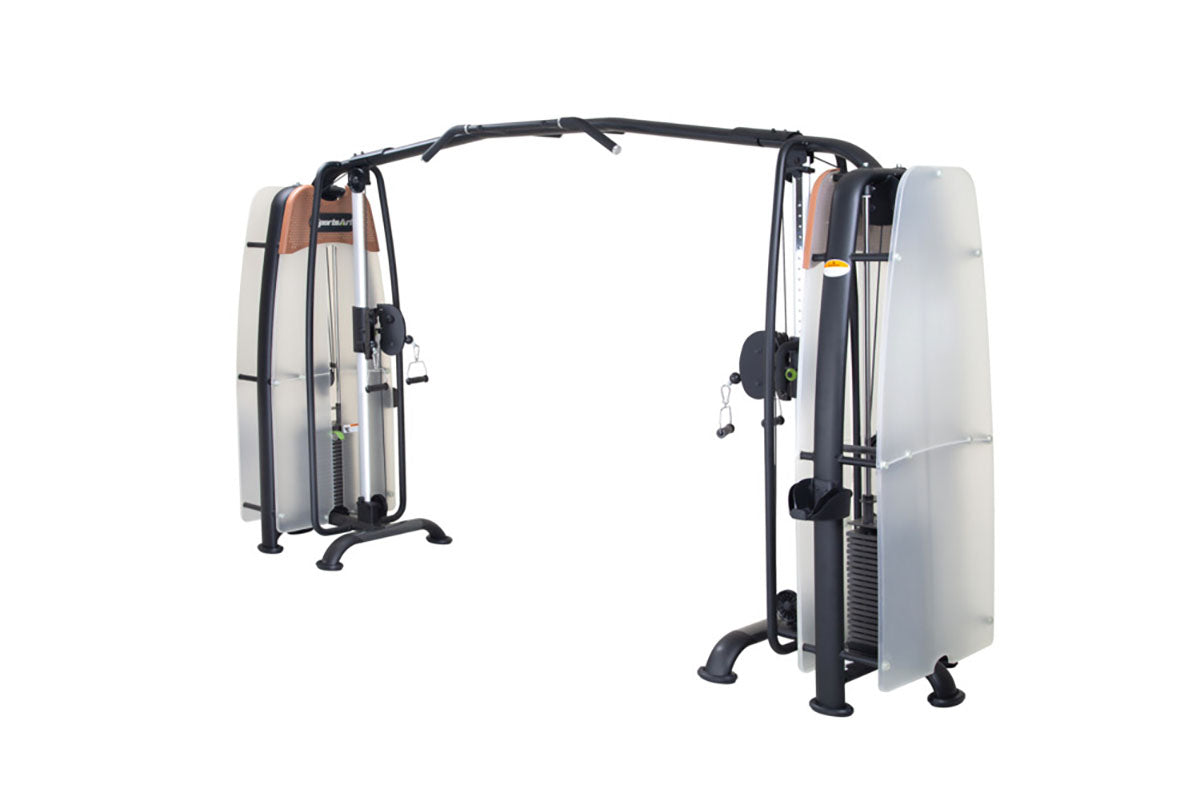 Commercial cable crossover gym equipment designed for functional training, strength development and smooth cable performance.
