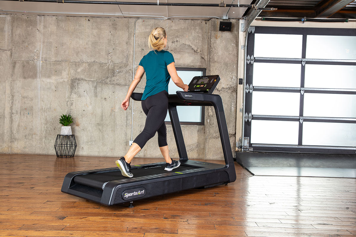 SportsArt T674 heavy duty treadmill provides sustainable, high-performance cardio training designed for gyms and dedicated individuals seeking durability and eco-friendly workouts