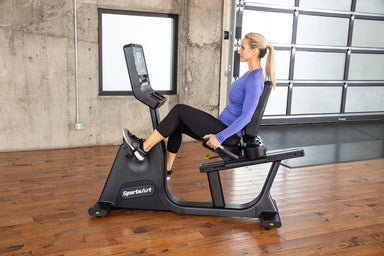 The SportsArt C574R Recumbent Cycle delivers smooth, low-impact cardio with commercial-grade comfort and performance—ideal for all fitness levels.