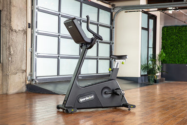 SportsArt C574U Elite Eco-Natural upright stationary bike delivers a smooth, comfortable, and effective cardio workouts.