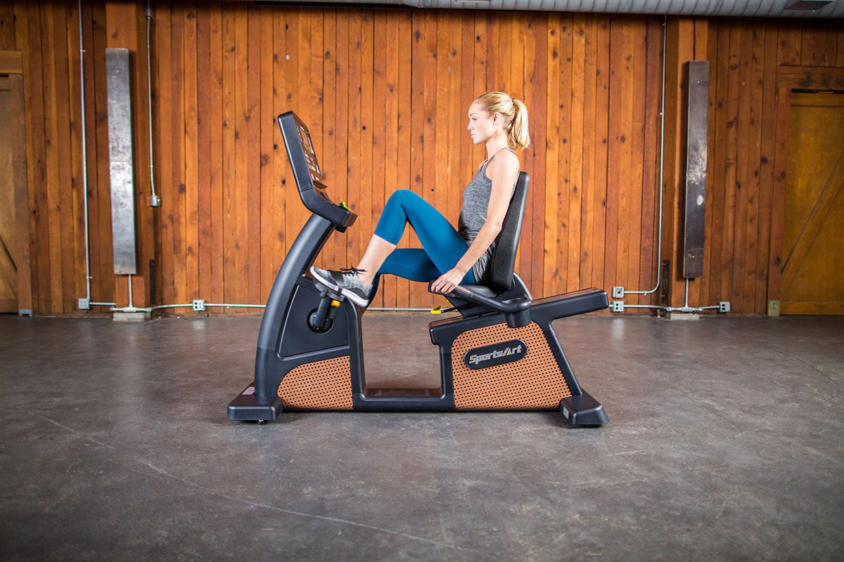 SportsArt C576R Eco-Natural Heavy Duty Recumbent Bike offers to improve overall fitness.