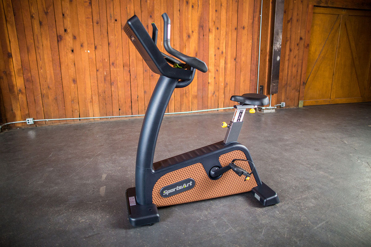 SportsArt C576U Stationary exercise bike delivers an effective, eco-friendly cardio workout that builds endurance and strength, perfect for gyms and dedicated individuals