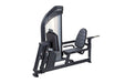 Multi-use Leg Press Machine featuring a step-through design and adjustable seat for ergonomic lower body training.