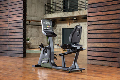 The SportsArt G574R Elite Recumbent Eco-Powr is a commercial recumbent bike  that delivers low-impact cardio and builds endurance.