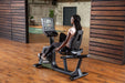 Boost strength and stamina with the SportsArt G574R Elite Recumbent Eco-Powr, a commercial exercise bike.