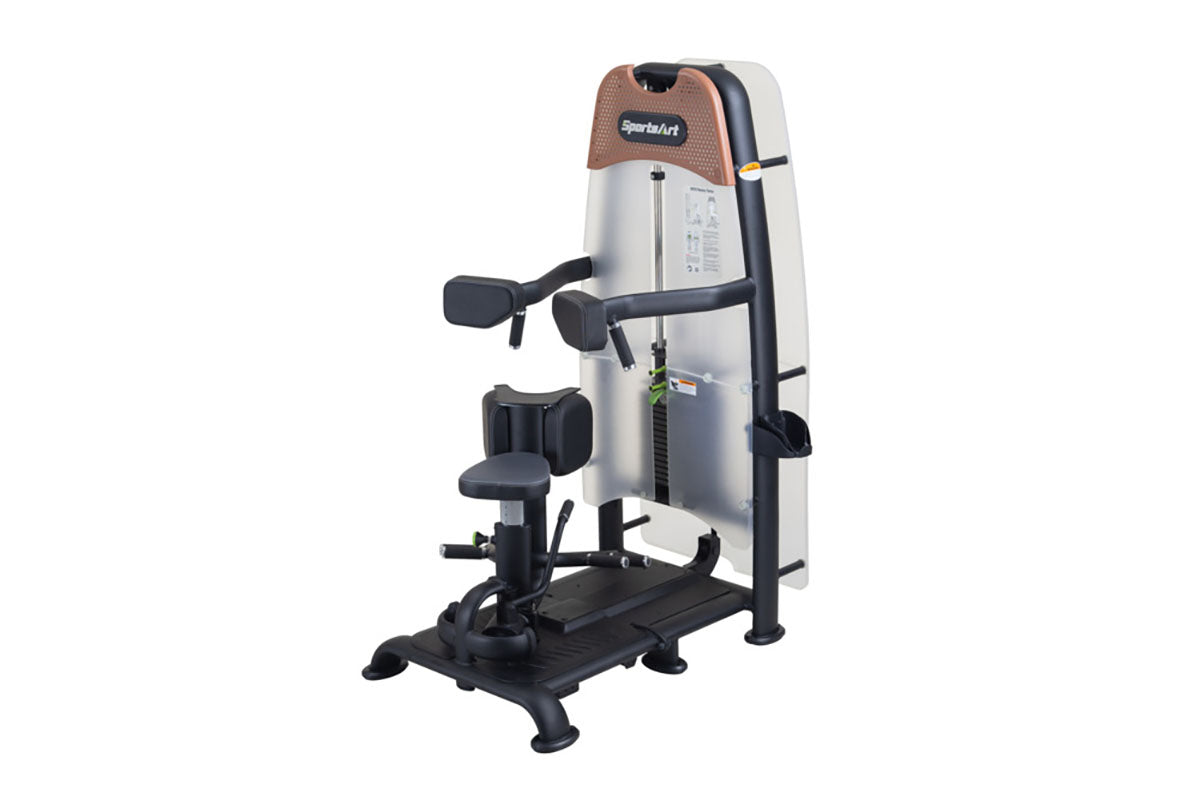 SportsArt N935 Status Rotary Torso Machine – Seated torso rotation machine for core strength, ab and oblique training, professional gym equipment