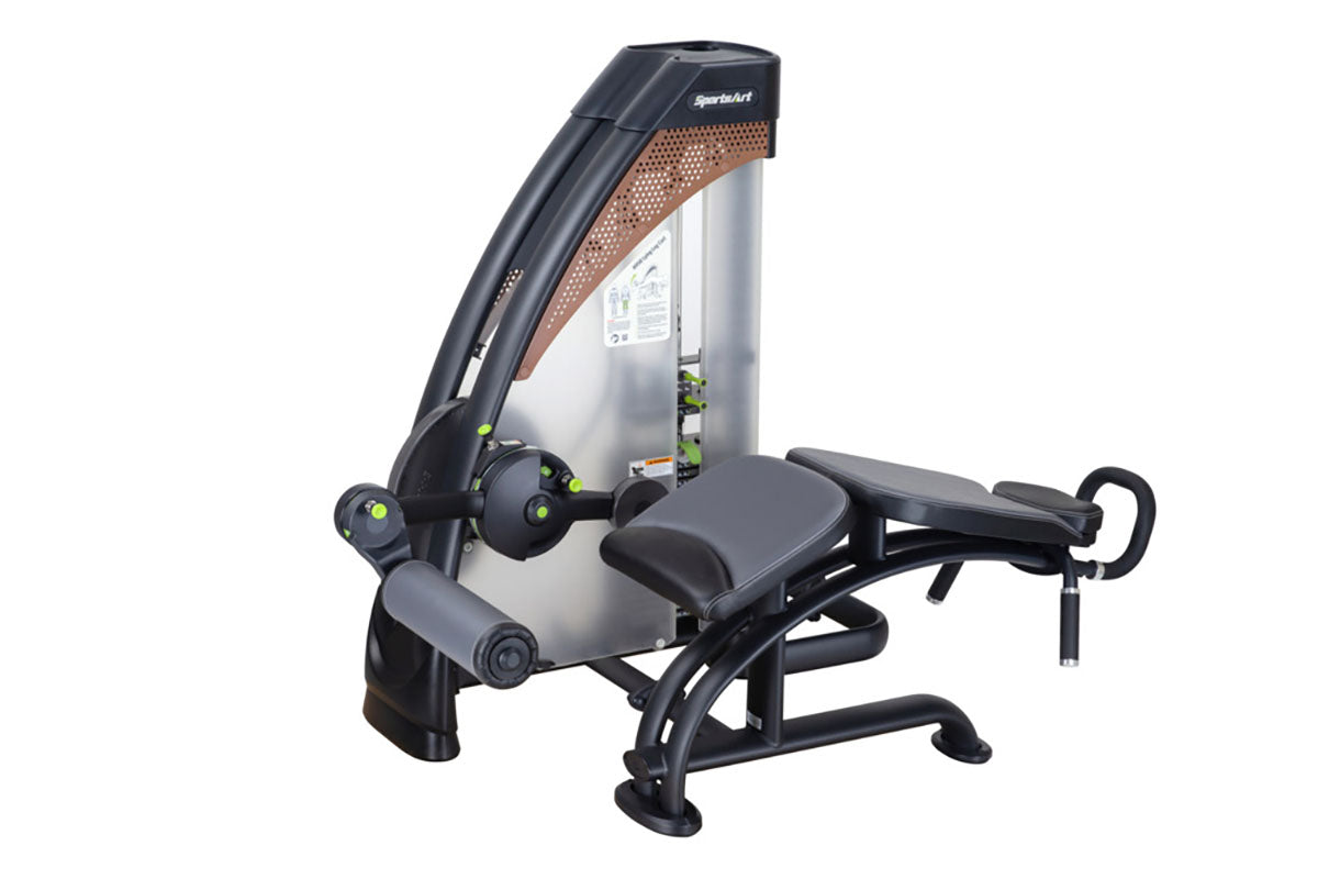 SportsArt N958 is a commercial leg curl machine featuring smooth Kevlar belt drive and durable steel construction