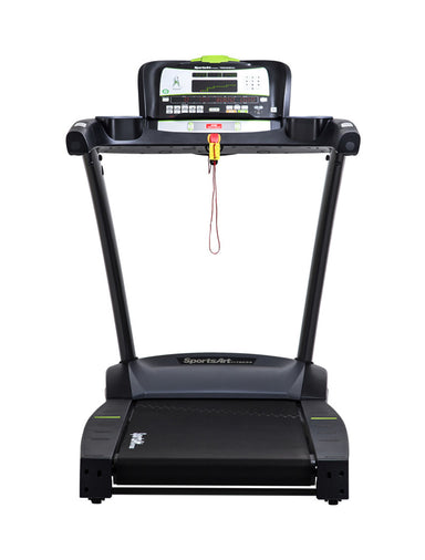 SportsArt T635A heavy duty gym treadmill machine with high capacity motor, designed for light commercial use and intense workouts.