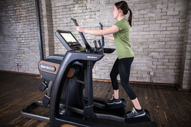 Experience the SportsArt V886 Verso Status Cross Trainer with 16" Senza Touchscreen—heavy-duty, low-impact, and versatile cardio for gyms & enthusiasts.
