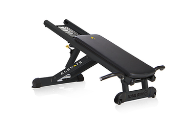 A Total Gym ELEVATE Press is a commercial shoulder press machine that stabilizes the shoulder girdle and allows adjustable bodyweight resistance for safer pressing.