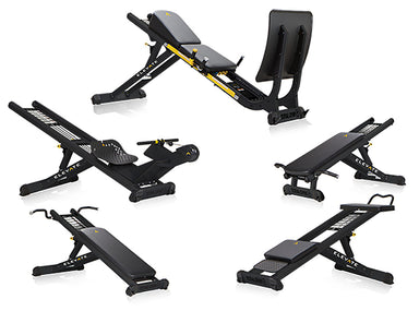 The Total Gym ELEVATE Circuit is a  5-piece Functional Training Circuit equipment package  that delivers full-body strength, cardio, and core conditioning through bodyweight resistance.
