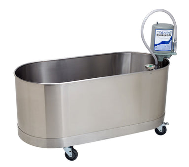 Whitehall L-75-M mobile hydrotherapy whirlpool, 75-gallon stainless steel whirlpool therapy tub for rehab, sports recovery, and pain relief.